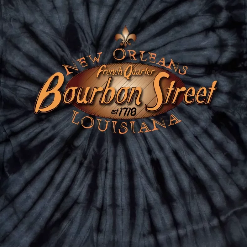 New Orleans Louisiana Bourbon Street French Quarter Tie-Dye T-Shirt