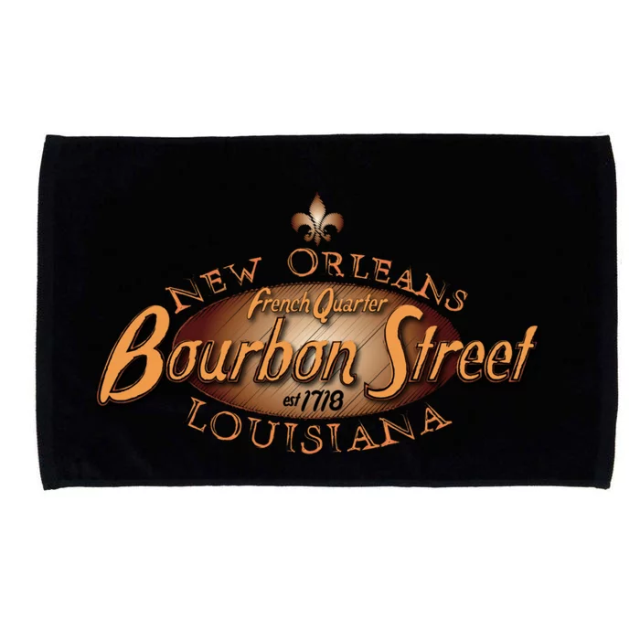 New Orleans Louisiana Bourbon Street French Quarter Microfiber Hand Towel