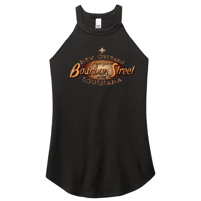 New Orleans Louisiana Bourbon Street French Quarter Women’s Perfect Tri Rocker Tank