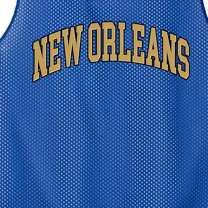 New Orleans Louisiana Throwback Design Print Classic Mesh Reversible Basketball Jersey Tank