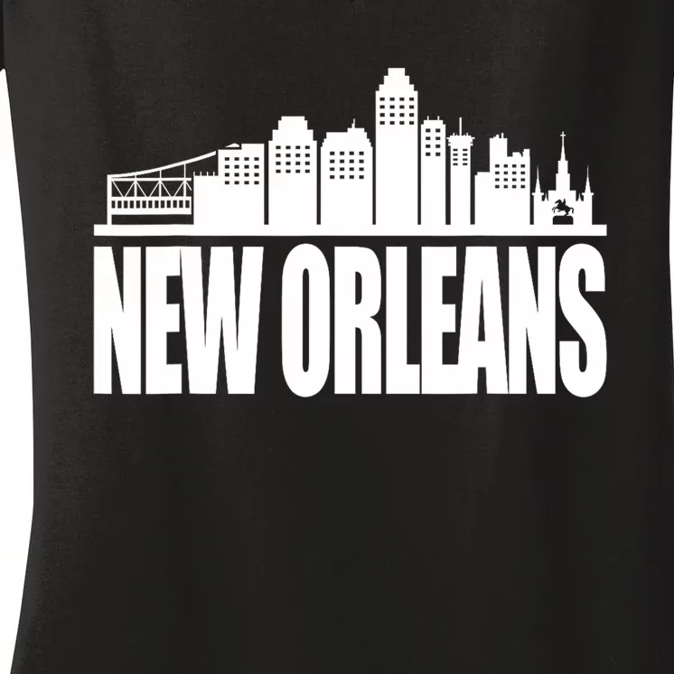 New Orleans Louisiana New Orleans Gift Idea Women's V-Neck T-Shirt