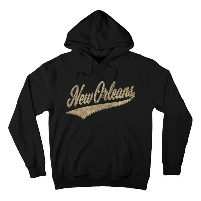 New Orleans Louisiana Varsity Script Classic Sports Jersey Tall Hoodie