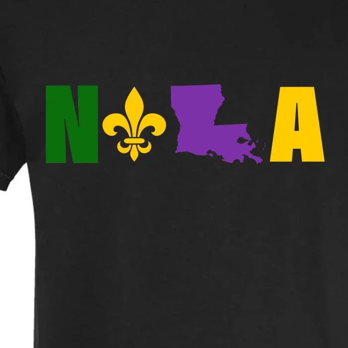 Nola Mardi Gras New Orleans Garment-Dyed Heavyweight T-Shirt