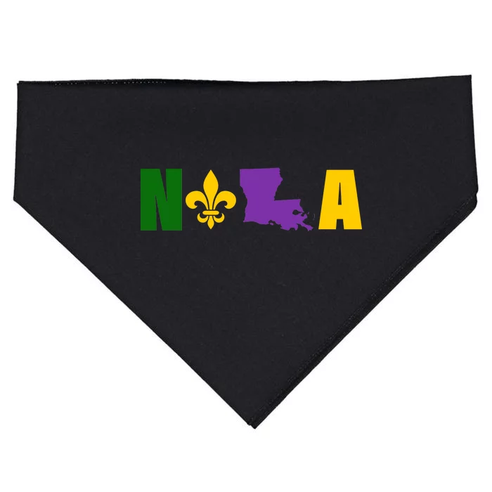 Nola Mardi Gras New Orleans USA-Made Doggie Bandana