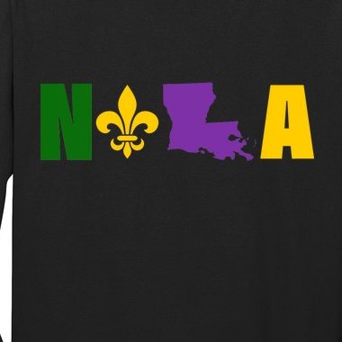 Nola Mardi Gras New Orleans Long Sleeve Shirt