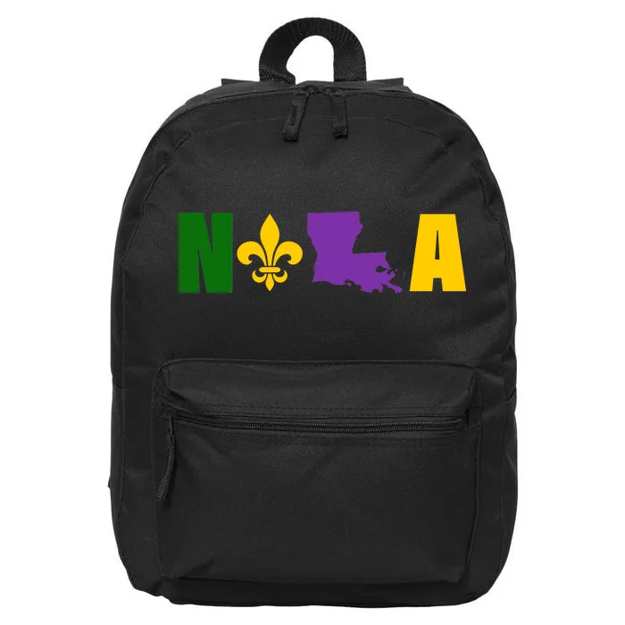 Nola Mardi Gras New Orleans 16 in Basic Backpack