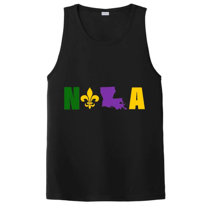 Nola Mardi Gras New Orleans Performance Tank