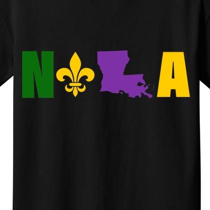 Nola Mardi Gras New Orleans Kids T-Shirt