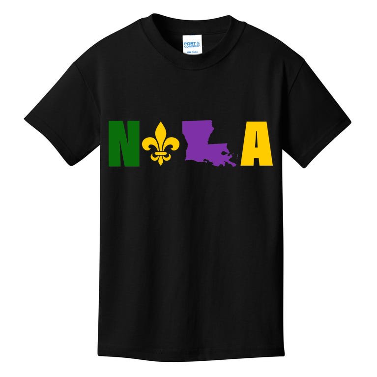 Nola Mardi Gras New Orleans Kids T-Shirt