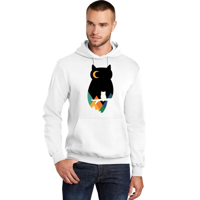 Night Owl Moon Pyramid Hoodie