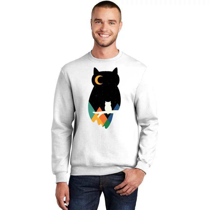 Night Owl Moon Pyramid Sweatshirt