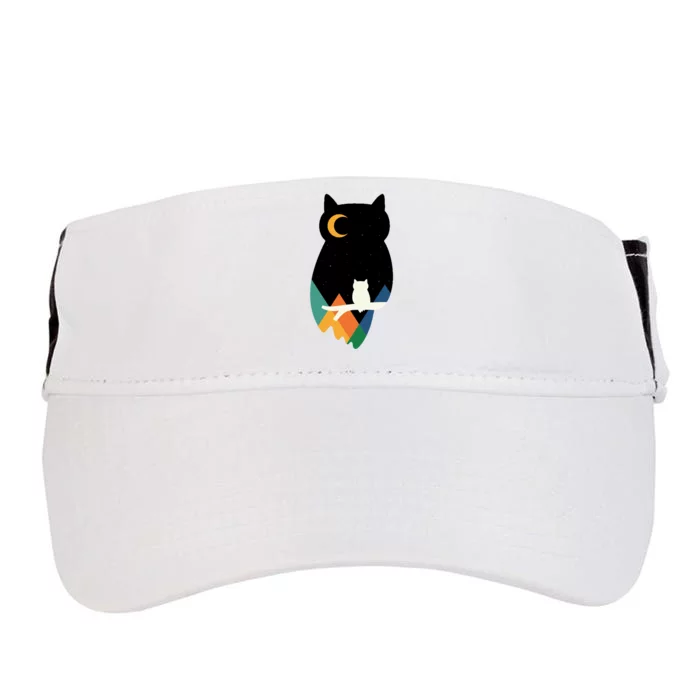 Night Owl Moon Pyramid Adult Drive Performance Visor