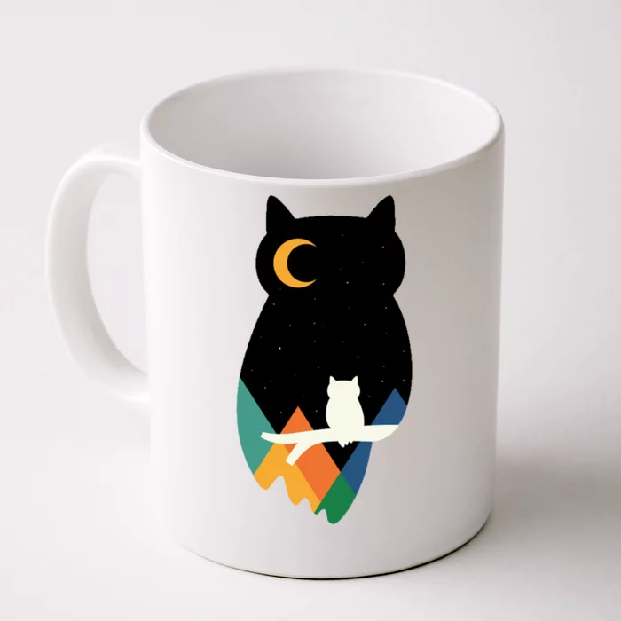 Night Owl Moon Pyramid Front & Back Coffee Mug