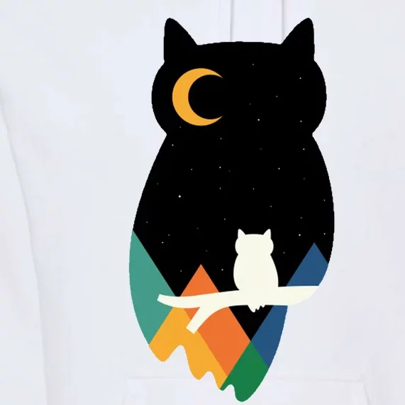 Night Owl Moon Pyramid Premium Hoodie