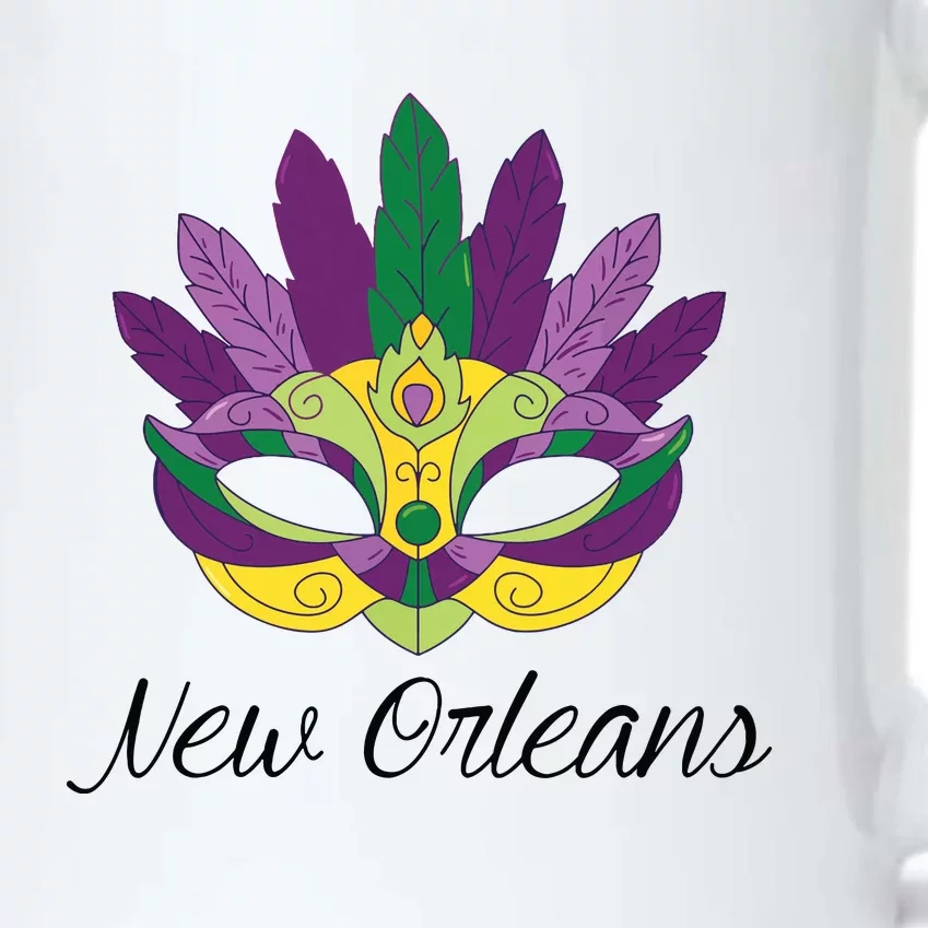 New Orleans Mardi Gras Souvenir Mask Black Color Changing Mug