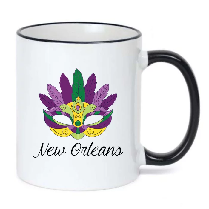 New Orleans Mardi Gras Souvenir Mask Black Color Changing Mug