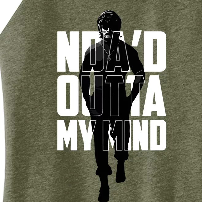 NdaD Outta My Mind Women’s Perfect Tri Rocker Tank