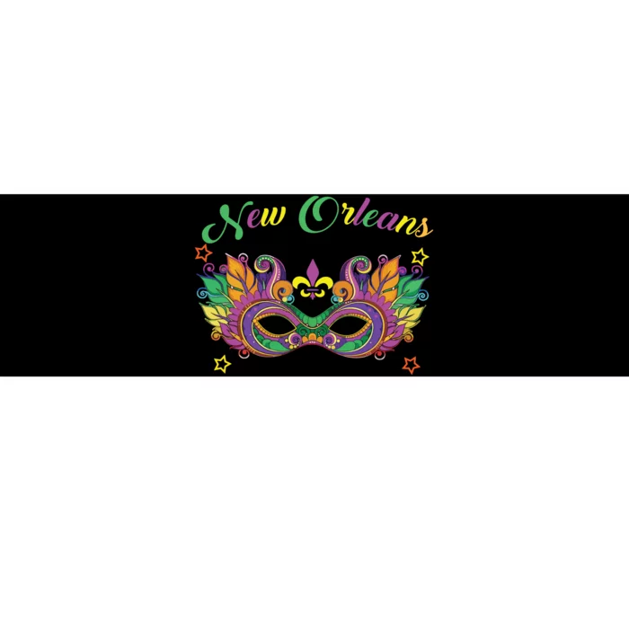 New Orleans Mardi Gras Souvenir Mask Bumper Sticker