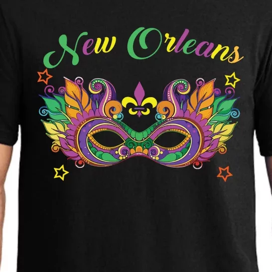 New Orleans Mardi Gras Souvenir Mask Pajama Set