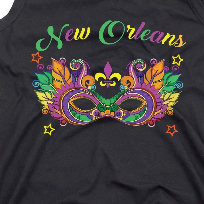 New Orleans Mardi Gras Souvenir Mask Tank Top