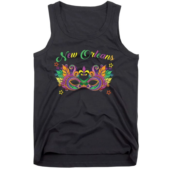 New Orleans Mardi Gras Souvenir Mask Tank Top