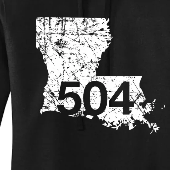 New Orleans Marrero Area Code 504  Louisiana Gift Women's Pullover Hoodie