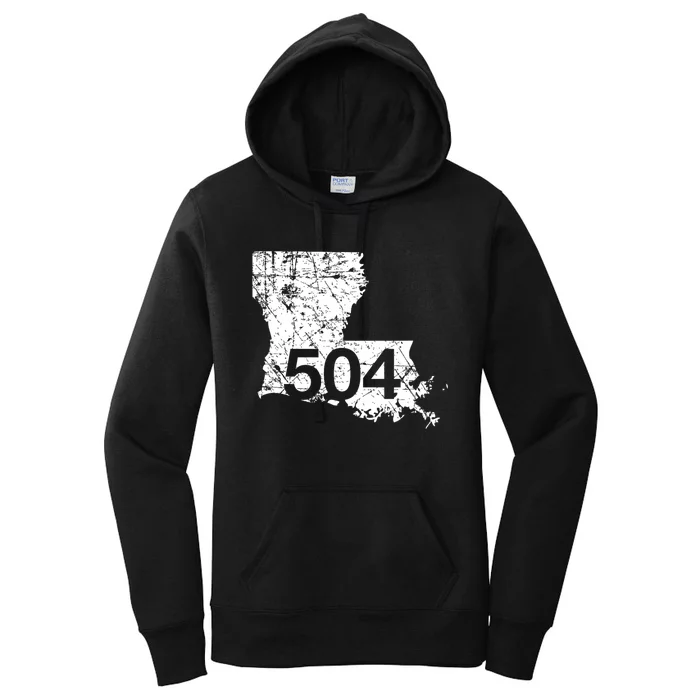 New Orleans Marrero Area Code 504  Louisiana Gift Women's Pullover Hoodie