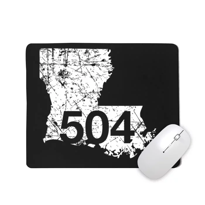 New Orleans Marrero Area Code 504  Louisiana Gift Mousepad