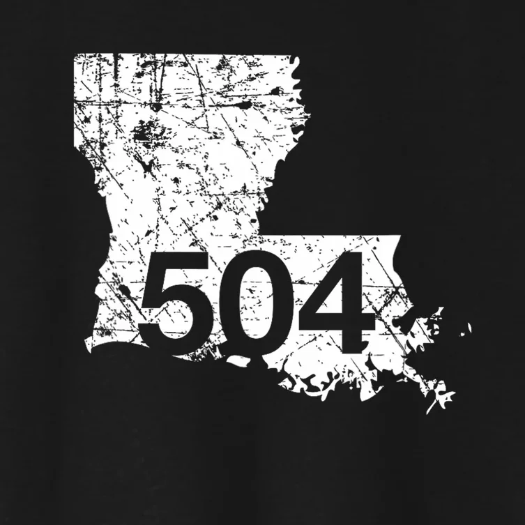 New Orleans Marrero Area Code 504  Louisiana Gift Women's Crop Top Tee