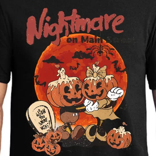 Nightmare On Main Street Halloween Horror Character Pajama Set