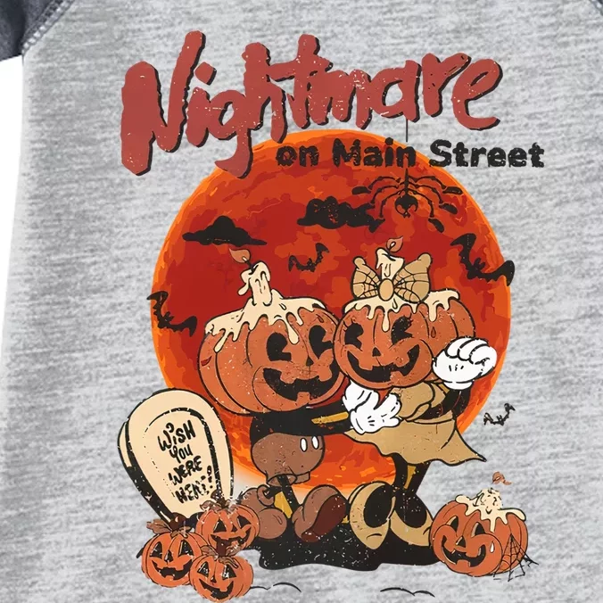 Nightmare On Main Street Halloween Horror Character Infant Baby Jersey Bodysuit