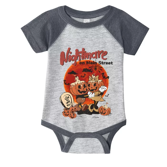 Nightmare On Main Street Halloween Horror Character Infant Baby Jersey Bodysuit