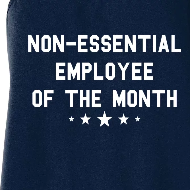 Non-Essential Employee Of The Month Women's Racerback Tank