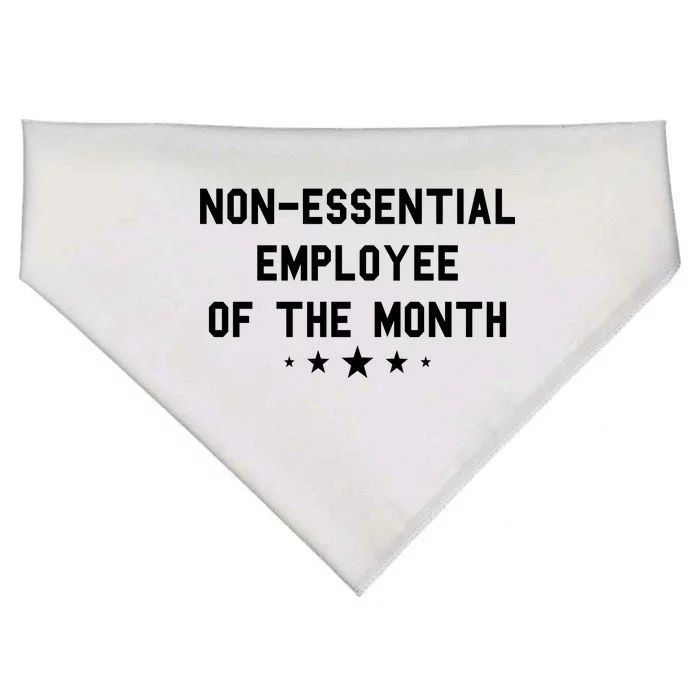 Non-Essential Employee Of The Month USA-Made Doggie Bandana