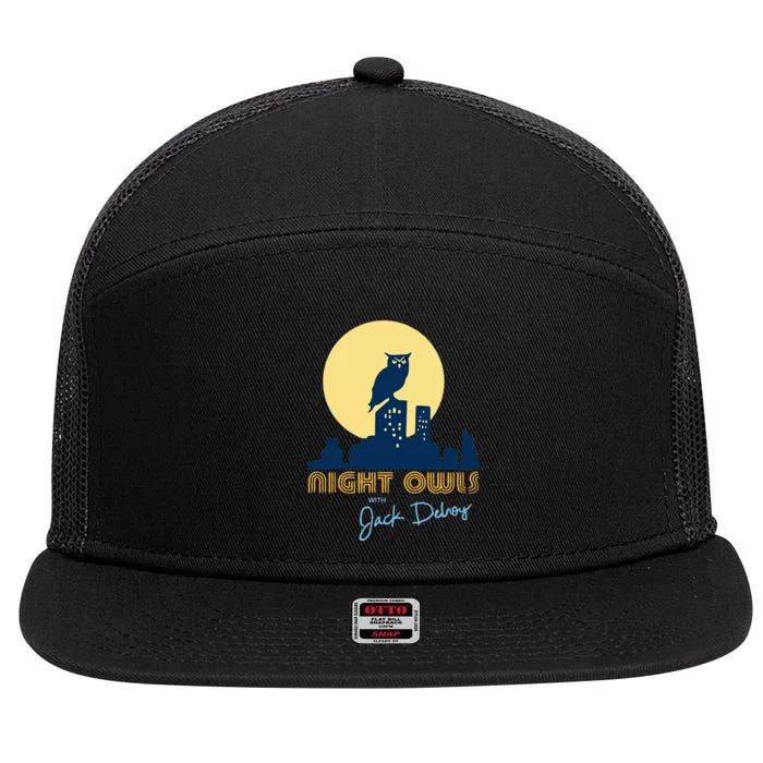 Night Owls 7 Panel Mesh Trucker Snapback Hat