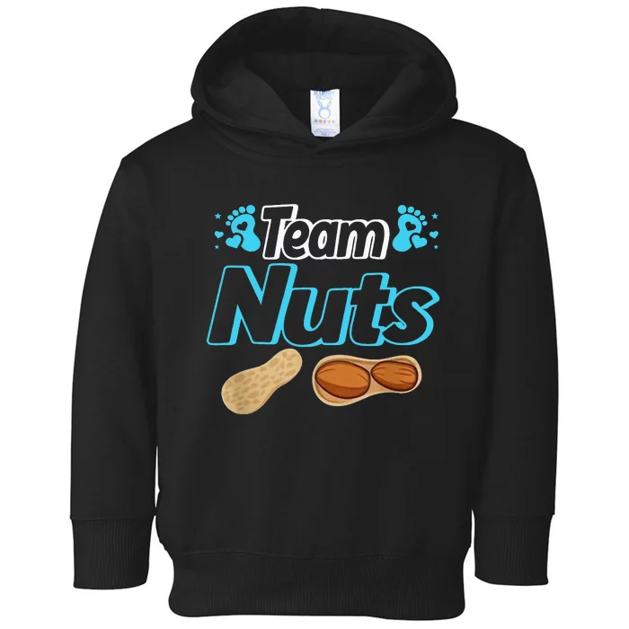 Nuts Or No Nuts Baby Shower Gender Reveal Team  Team Toddler Hoodie