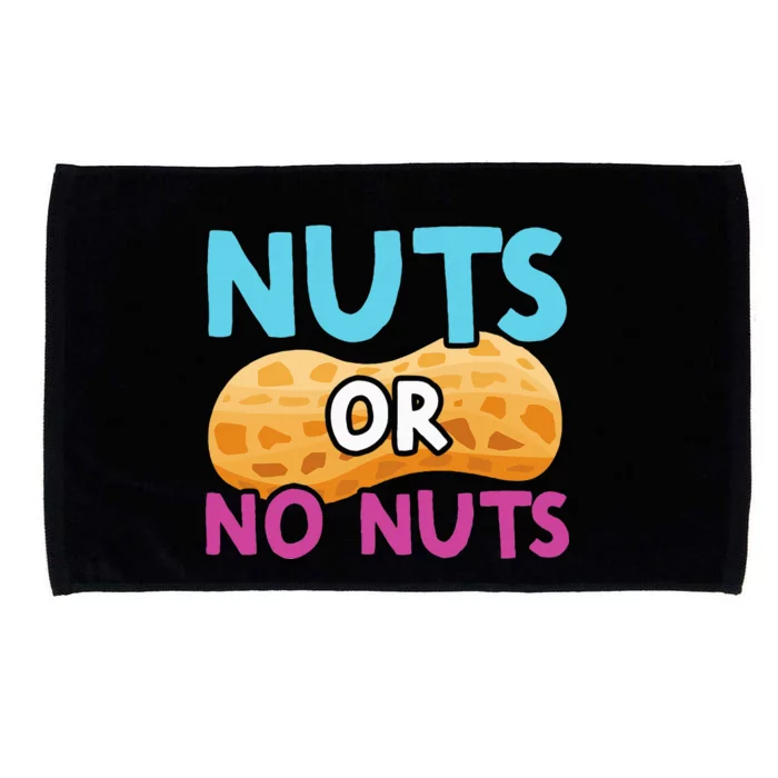 Nuts Or No Nuts Funny Nuts Gender Reveal Party Baby Shower Microfiber Hand Towel