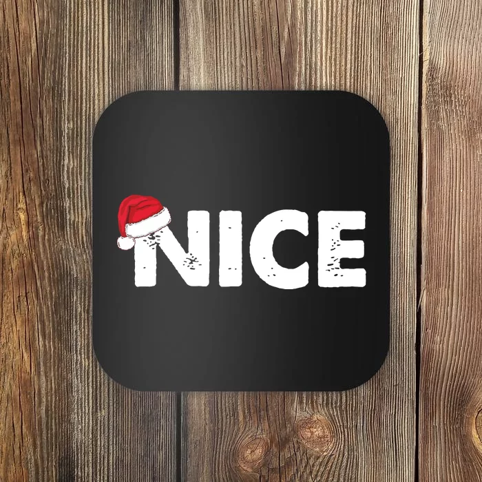 Naughty Or Nice Matching Christmas Coaster