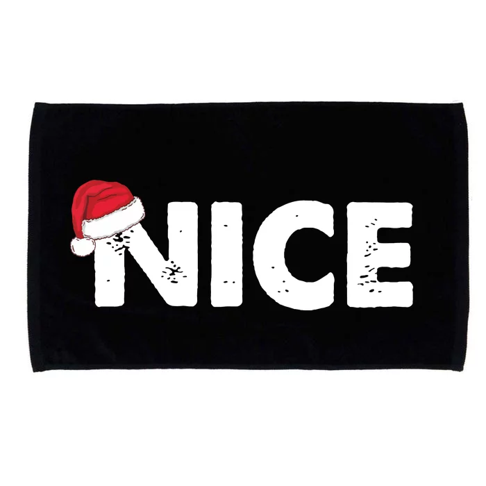 Naughty Or Nice Matching Christmas Microfiber Hand Towel