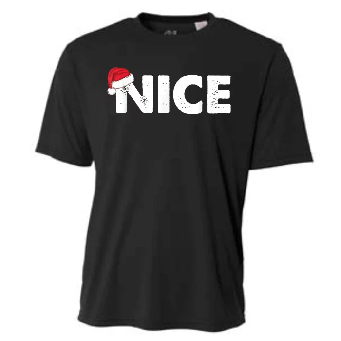 Naughty Or Nice Matching Christmas Cooling Performance Crew T-Shirt