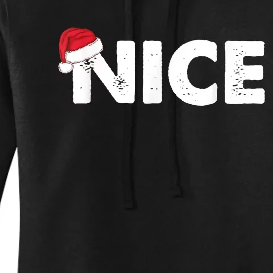 Naughty Or Nice Matching Christmas Women's Pullover Hoodie