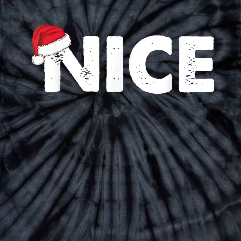 Naughty Or Nice Matching Christmas Tie-Dye T-Shirt