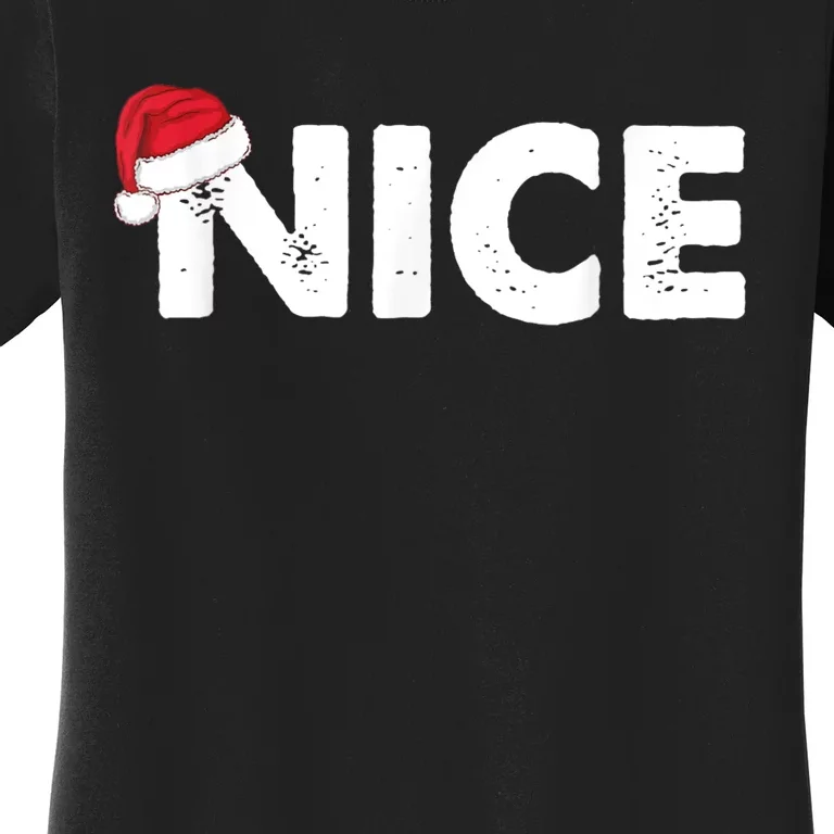 Naughty Or Nice Matching Christmas Women's T-Shirt