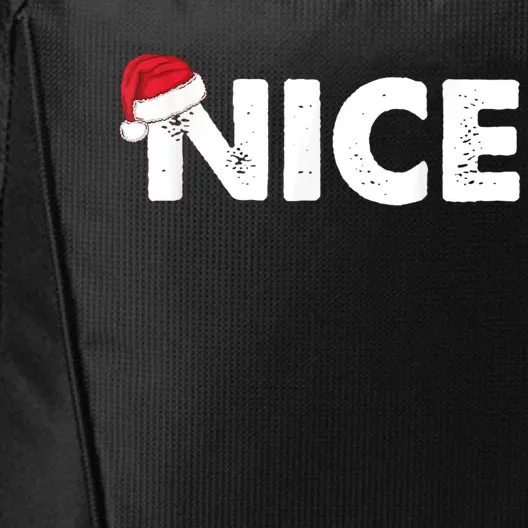 Naughty Or Nice Matching Christmas City Backpack