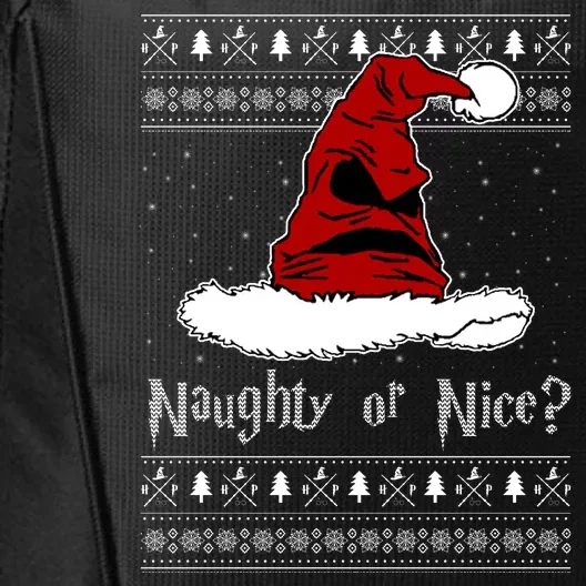 Naughty Or Nice Santa Funny Christmas Holiday City Backpack