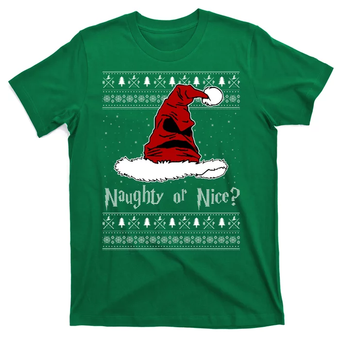 Naughty Or Nice Santa Funny Christmas Holiday T-Shirt