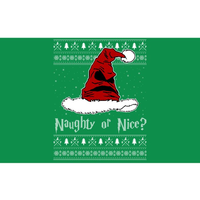 Naughty Or Nice Santa Funny Christmas Holiday Bumper Sticker