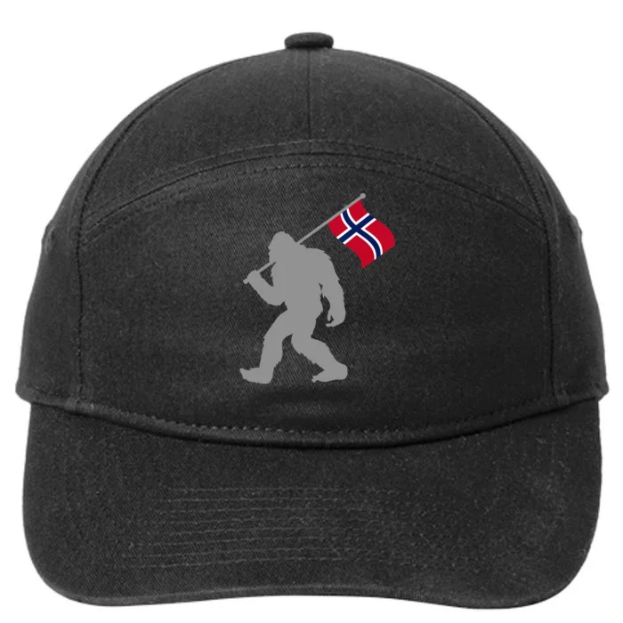 Norge Or Norwegian Flag On Norway Flag 7-Panel Snapback Hat