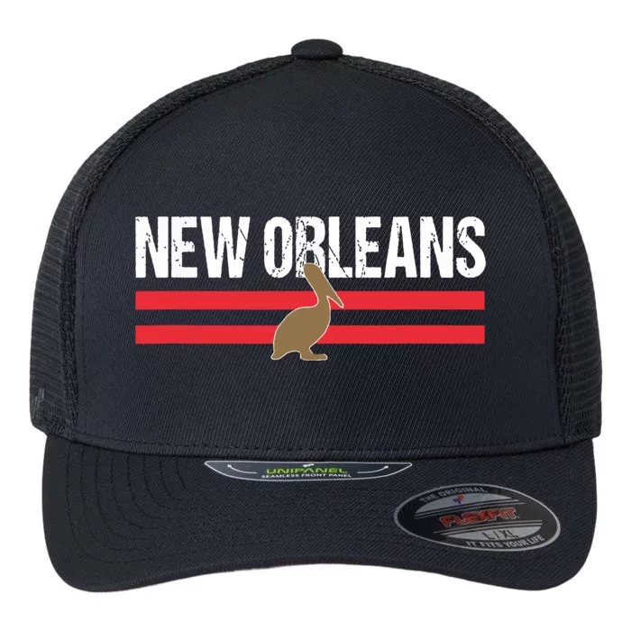 New Orleans Native Pelican Local Standard New Orleans Pro Flexfit Unipanel Trucker Cap