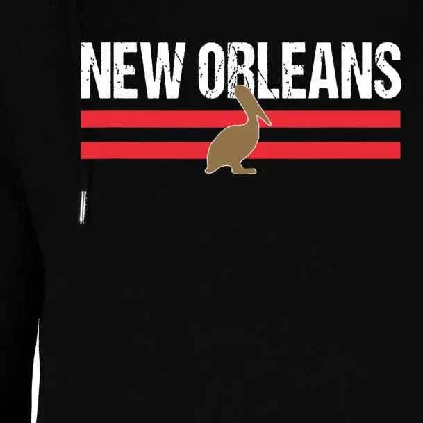 New Orleans Native Pelican Local Standard New Orleans Pro Womens Funnel Neck Pullover Hood